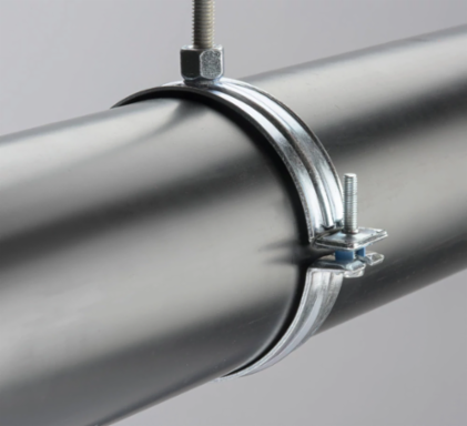 nVent CADDY Macrofix Plus NI EZ with Easy Closure, 2" Pipe, 2.374"–2.48" OD, 3/8" Rod