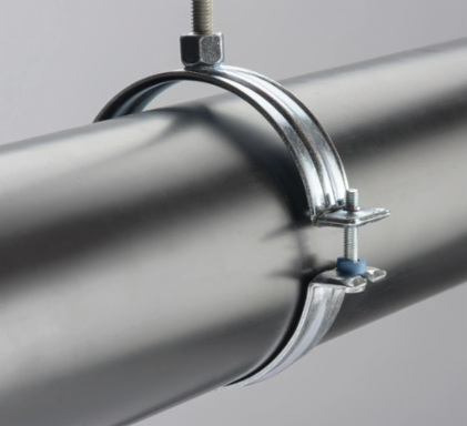 nVent CADDY Macrofix Plus NI EZ with Easy Closure, 2 1/2" Pipe, 2.875"–2.996" OD, 3/8" Rod