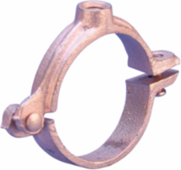 456 Malleable Split Ring Hanger for Copper Tube, 1" Copper Tube, 1 1/8" OD, 3/8" Rod