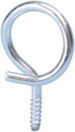 Threaded Bridle Ring, 2" dia, #14 Screw, Wood