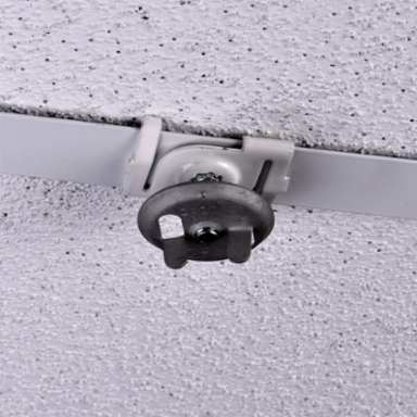 4G16 Twist Clip with Wing Nut, Spring Steel, Painted, White, 2" Screw