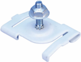 4G8 Twist Clip for Track Lighting, Painted, White, 15/16" T-Grid, #8 Screw, 7/16" Screw, Pal Nut