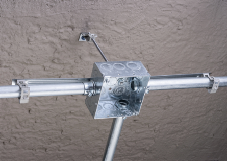 nVent CADDY Rod Lock Spring Steel Rod Hanger with Angle Bracket, 1/4" Rod