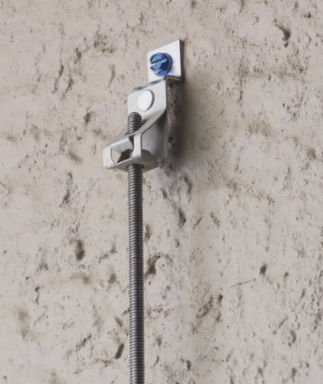 nVent CADDY Rod Lock Spring Steel Rod Hanger with Offset Bracket, 1/4" Rod