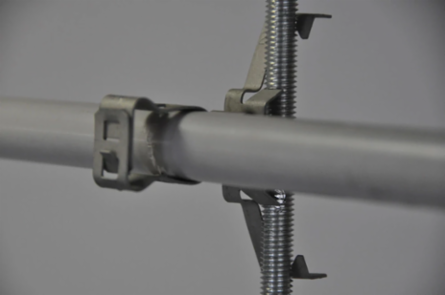 Snap Close Conduit Clip, 1 Inch EMT, 1.18-1.38 Inch OD, 1/4 Inch Rod