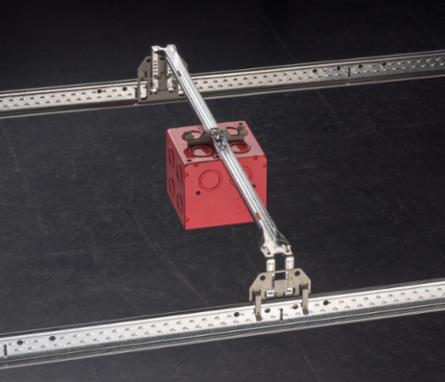 512SA T-Grid Box Hanger, 12" T-Grid Span, 1 1/2", 2 1/8" Box Depth