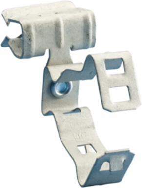 H-MSM Conduit/Pipe to Flange Clip, Side Mount, Spring Steel, 14-2 to 12-3 MC/AC, 9/16"–3/4" Flange