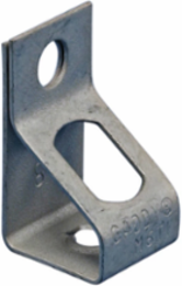 Thread Install Rod Hanger, 0.375" Hole 1, Threaded, 0.25" Hole 2