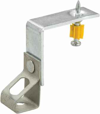 Thread Install Rod Hanger with Shot-Fire Bracket, Steel, Spring Steel, EG, CADDY ARMOUR, 3/8" Rod