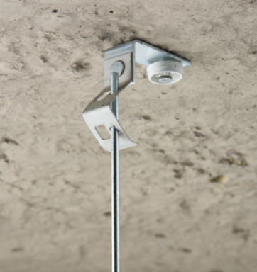 Push Install Rod/Wire Hanger with Nail Gun Bracket, 1/4" Rod