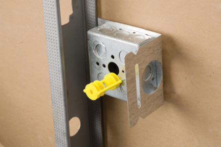 Adjustable Far-Side Box Support, Plastic, 1 1/2" Box Depth