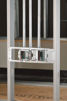 nVent CADDY All-in-One Between-Stud With Removable Mud Ring, Single Box, 1 Gang, w/Ground, 5/8" Drywall, 3 5/8"