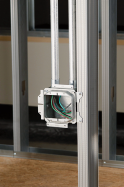 nVent CADDY All-in-One Stud-Mounted With Removable Mud Ring, 1 Gang, w/Ground, 5/8" Drywall, 3 5/8"