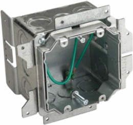 nVent CADDY All-in-One Stud-Mounted With Adjustable Mud Ring, 2 Gang, 5/8"–1 1/2" Drywall, 3 5/8"