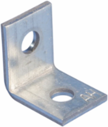 Angle Bracket, Steel, PG, 0.25" Hole 1, 0.375" Hole 2