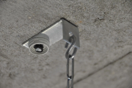 Angle Bracket with Nail Gun Insert