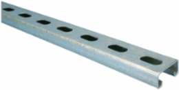 Strut Channel Type C, Slotted, S304, 10' x 13/16" x 1 5/8" x 14 GA