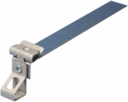 H-Ti/TR Rod to Flange Clip with Retainer, 1/4" Rod, 5/16"–1/2" Flange
