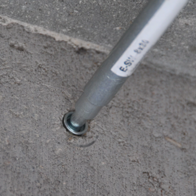 Drop-In Anchor, Steel, EG, 3/8" Hole, 1.563"
