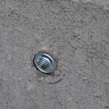 Drop-In Anchor, Steel, EG, 3/8" Hole, 1.563"