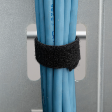 Back-to-Back, Hook-and-Loop, Nylon, 1/2" W, Black, 25 Yd Roll