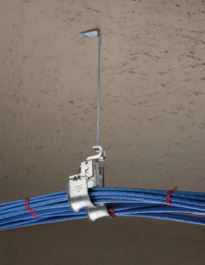 nVent CADDY Cat HP Double J-Hook with BC200 Beam Clamp, Swivel, 1 5/16" dia, 5 1/8"