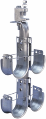 nVent CADDY Cat HP J-Hook Tree, Flange Mount, Double Sided, 2" dia, 3 Tier