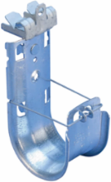 nVent CADDY Cat HP J-Hook w/Hammer-On Flange Clip,Swivel,4" dia,1/8"–1/4" Flange