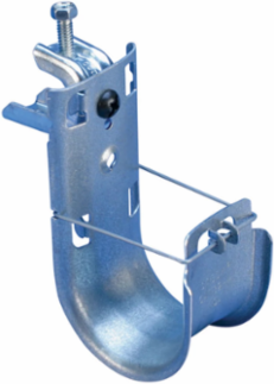 nVent CADDY Cat HP J-Hook with BC200 Beam Clamp, 4" dia, 1/2" Max Flange