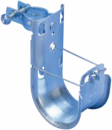 nVent CADDY Cat HP J-Hook with Pedestal Clamp, 4" dia, 3/4" Square, 7/8"-1 1/8" Round Pedestal