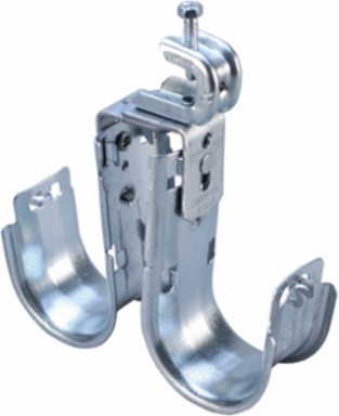 nVent CADDY Cat HP Double J-Hook with BC200 Beam Clamp, Swivel, 4" dia, 10 1/2"