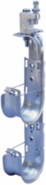 nVent CADDY Cat HP J-Hook Tree, Flange Mount, Single Sided, 4" dia, 2 Tier