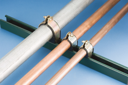 nVent CADDY Cushion Clamp Insulated Strut Clamp for Pipe/Tube, 1/2" OD, 3/8" Copper Tube, 1/4" Pipe