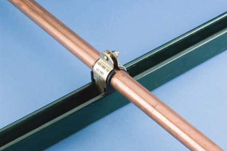 nVent CADDY Cushion Clamp Insulated Strut Clamp for Pipe/Tube, 1/2" OD, 3/8" Copper Tube, 1/4" Pipe