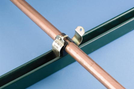 nVent CADDY Cushion Clamp Insulated Strut Clamp for Pipe/Tube, 3 1/8" OD, 3" Copper Tube