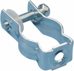 Bolt Close Conduit/Pipe Clamp, Steel, 1/2" EMT, 1/2" Rigid/Pipe, 0.41" Hole