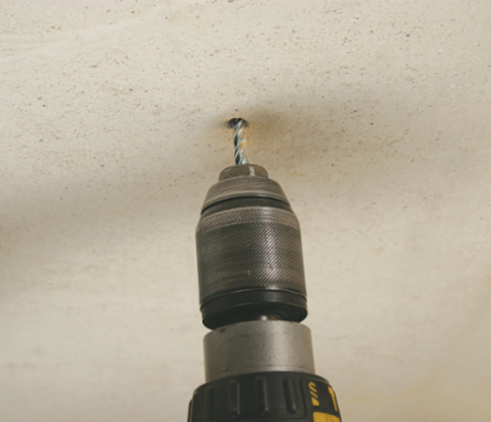 Concrete Fixing Eyebolt Screw, 0.256" Hole, H6 Screw