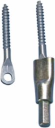 Concrete Fixing Eyebolt Screw, 0.256" Hole, H6 Screw