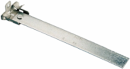 Hammer-On Flange Clip, Bottom Mount with Retainer, 5/16"–1/2" Flange, 13" Strap