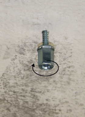 nVent CADDY Rod Lock Anchor Screw, 3/8" Rod, 2.875" x 1.25" x 0.875"