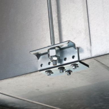 nVent CADDY Rod Lock Bottom-Mount Duct Bracket, 3/8" Rod