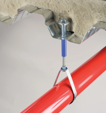 Quick 3/8" Metal Decking Preset Anchor with Push-to-Install Technology - 830LB