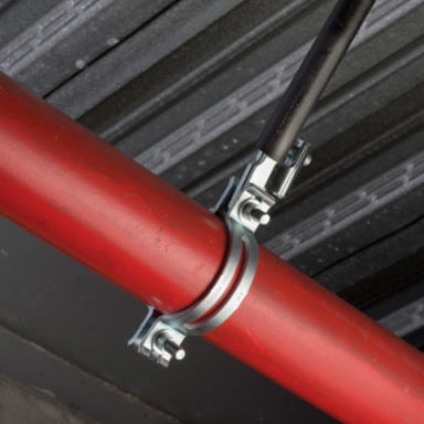 6" Single Pipe/Conduit Rigid Universal Sway Brace, electrogalvanized