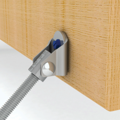 Branch Line Restraint Structure Attachment to Wood/Concrete, 3/8", 1/2" Rod