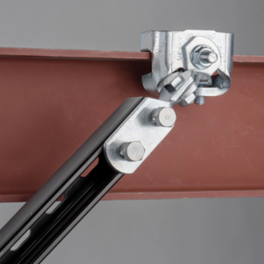 Strut Seismic Hinge Bracket Assembly, 13/16" Hole