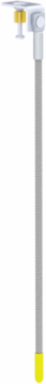 Drop Threaded Rod with Shot-Fire Bracket, 48", 1/4" Rod