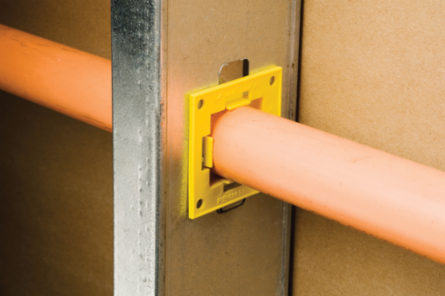 Easy Snap Grommet for Factory Punched Holes, 1" Max Copper Tube, 1/2", 3/4", 1" EMT, 1/2", 3/4", 1" Rigid/Pipe