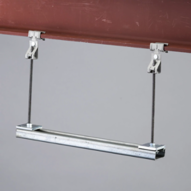 Square Channel Washer, Steel, EG, 1/2" Rod, 0.563" Hole