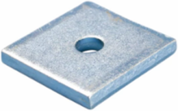 Square Channel Washer, Steel, EG, 5/8" Rod, 0.688" Hole