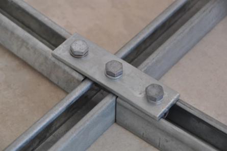 Three Hole Flat Bracket, Steel, EG, 5.375"